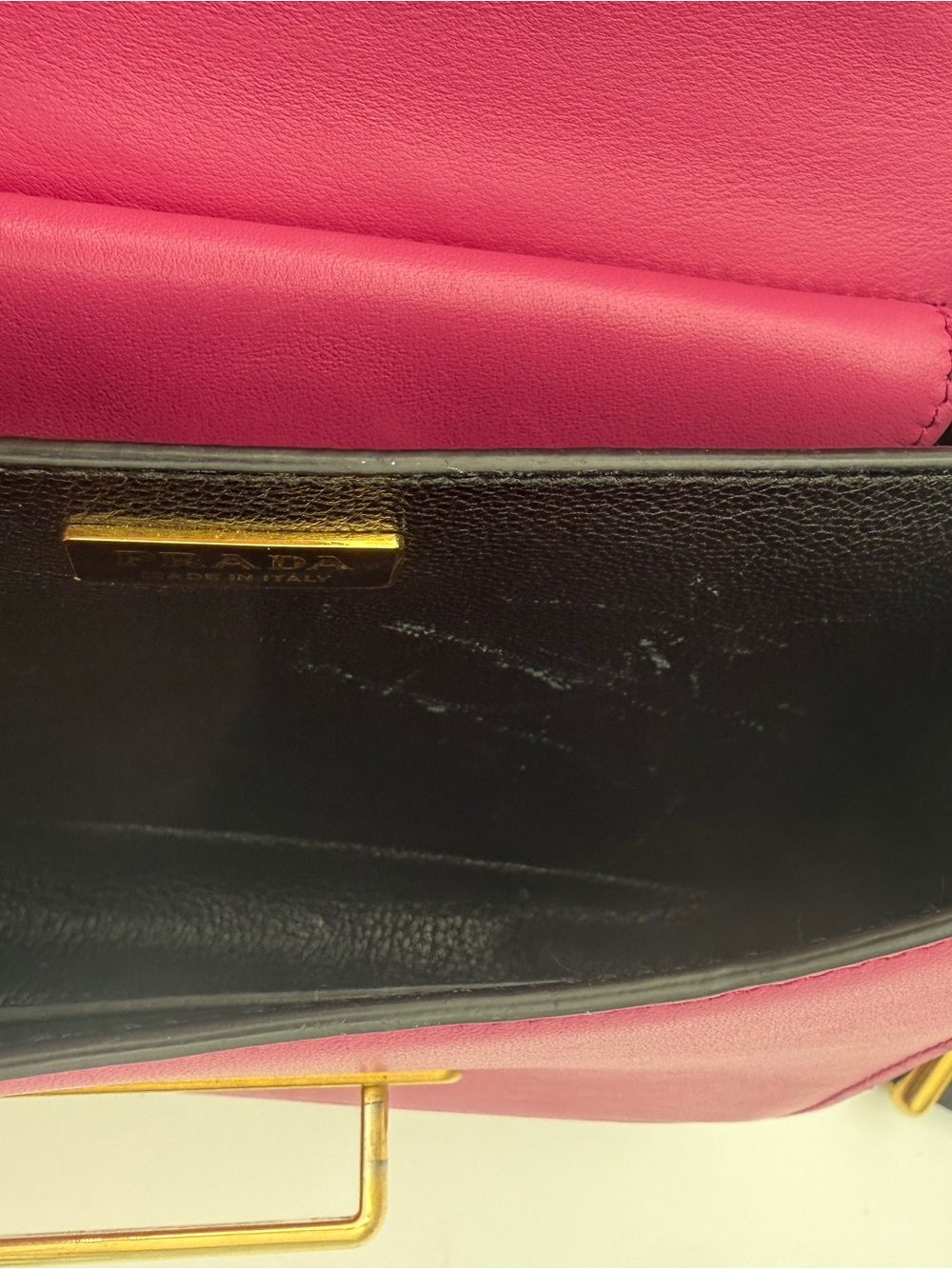 Prada Pink and Black Cahier with gold hardware - Picture 13 of 14